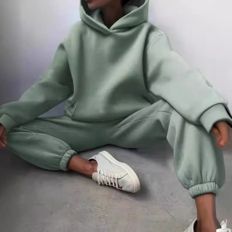 Damen Cozy Oversized Hoodie und Jogginganzug Set Drune
