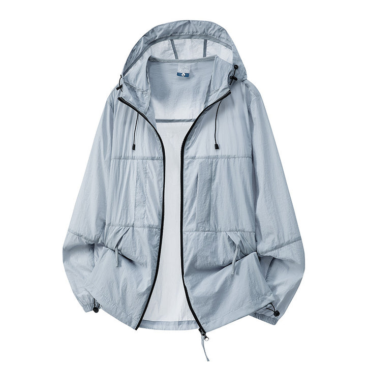 Herren Leichte Outdoor-Windjacke mit Kapuze Drune