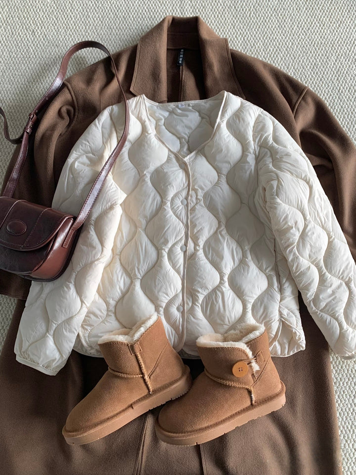 Damen Modische Daunenjacke Drune