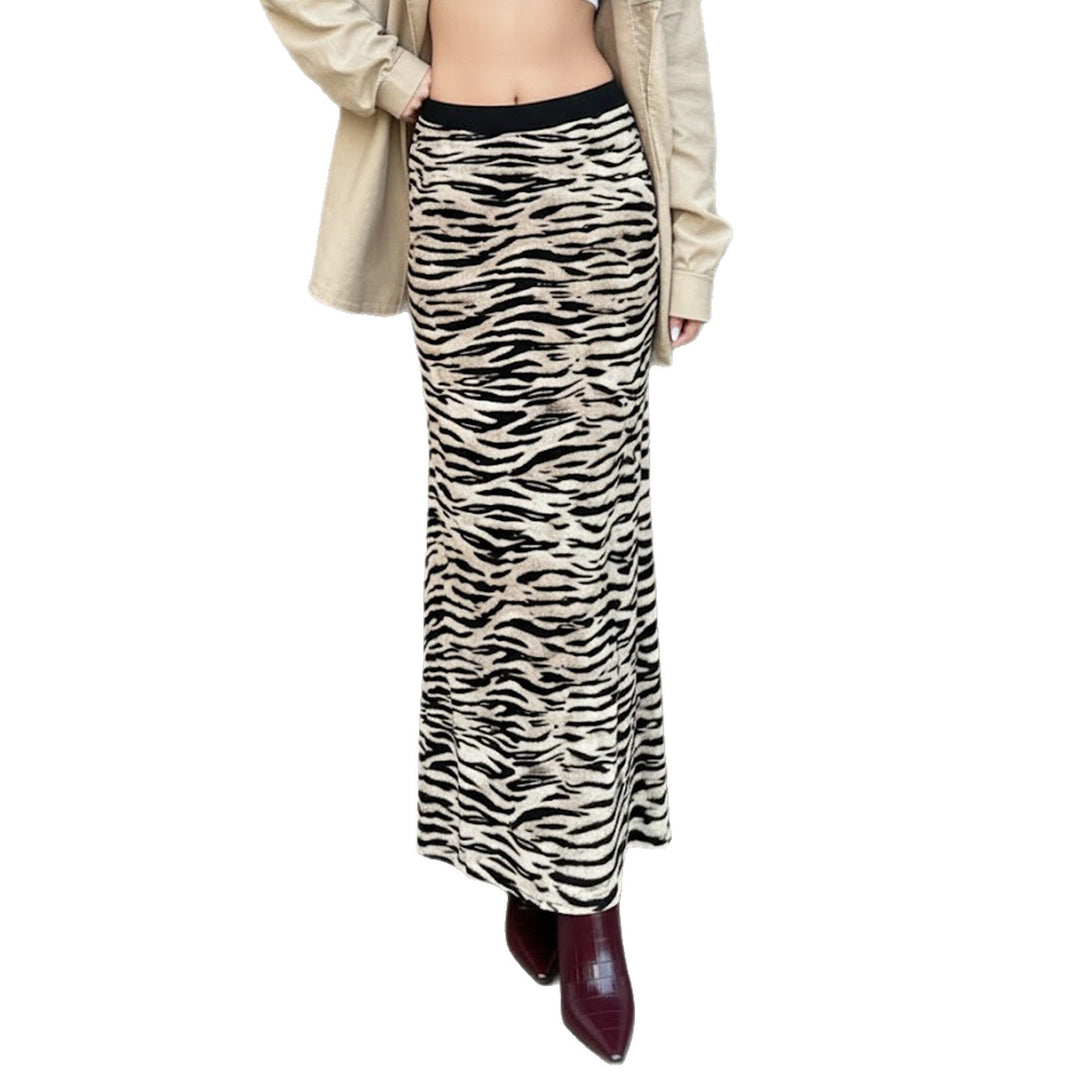 Damen Schicker Maxi-Rock mit Rüschendetails und floralen Mustern Drune