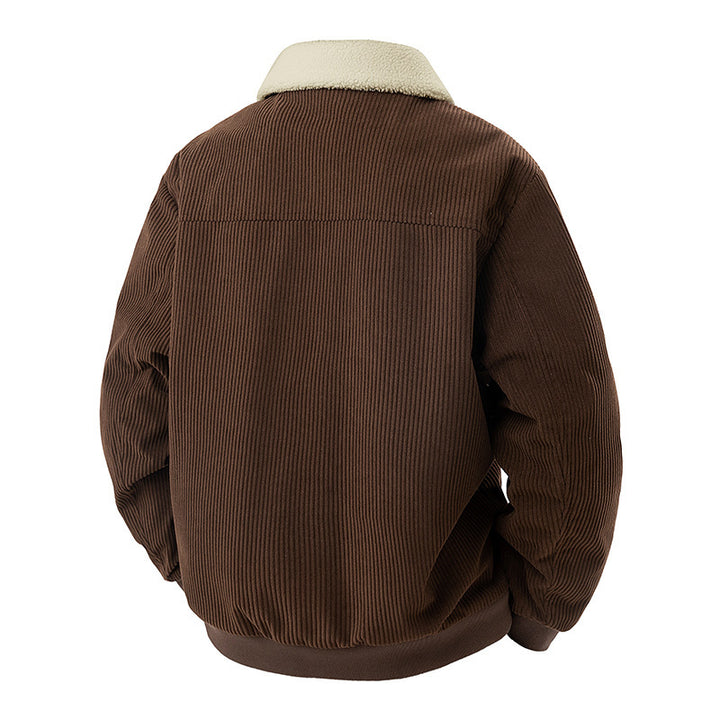 Herren modische Utility-Jacke mit Teddy-Kragen Drune