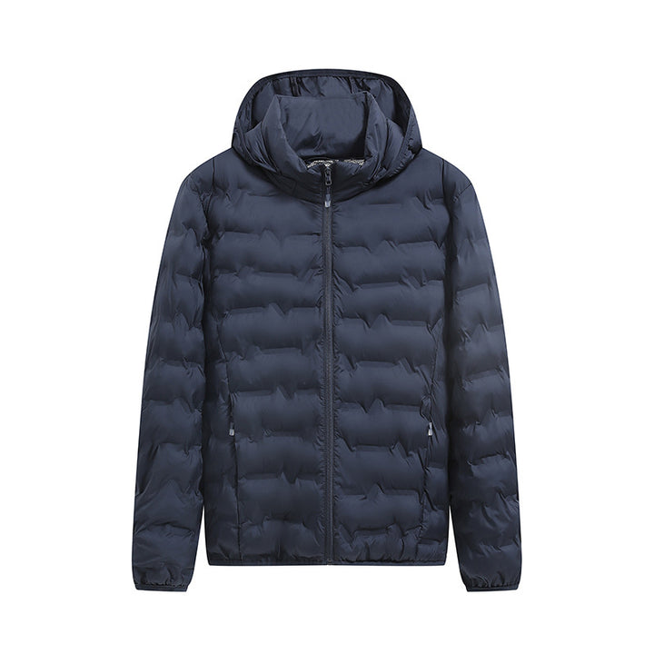 Herren Praktische Steppjacke mit Kapuze Drune