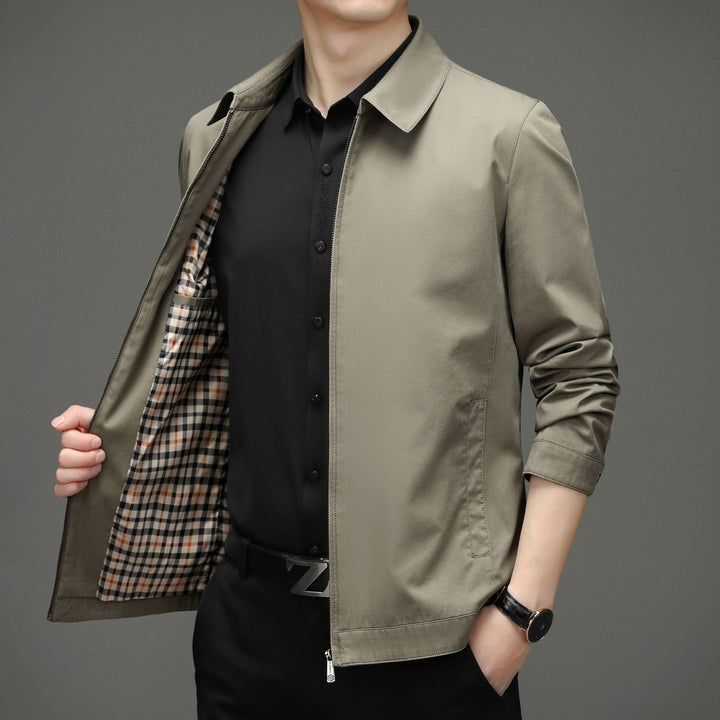 Herren elegante Blousonjacke mit praktischen Taschen und modernem Schnitt Drune