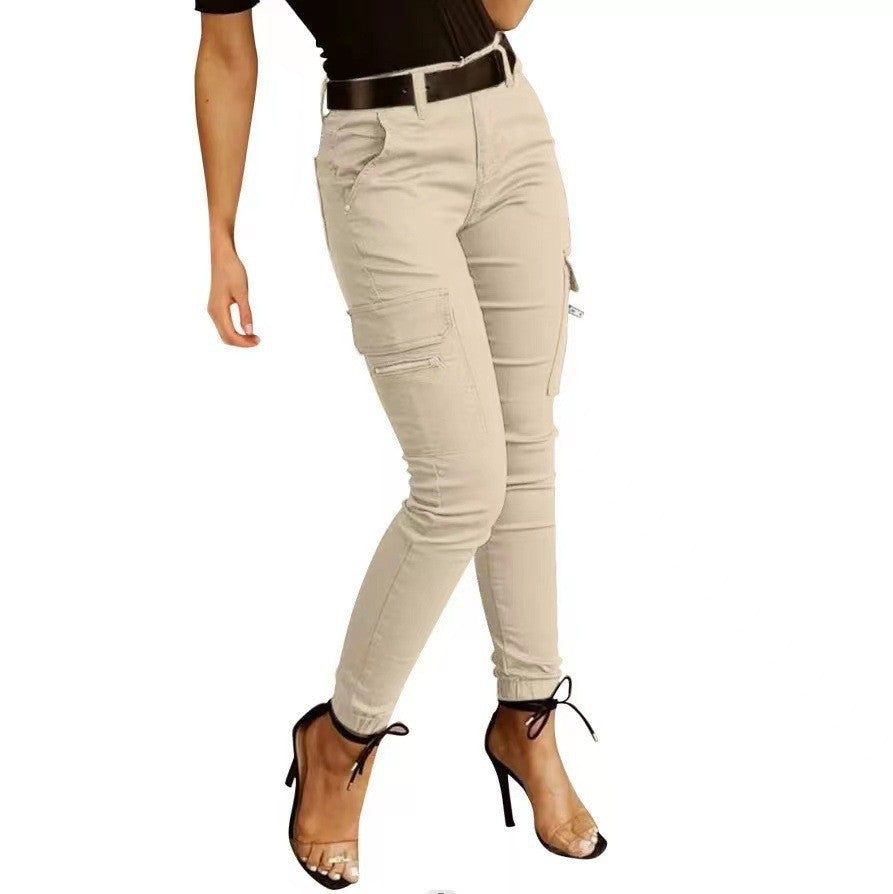 Damen Cargo-Hose mit figurbetontem Schnitt und vielen praktischen Taschen Drune