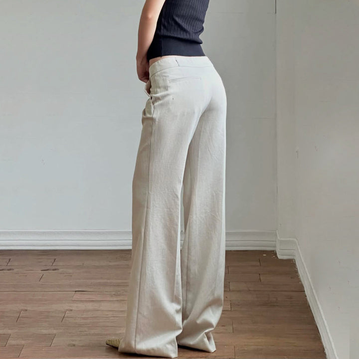 Damen weite Hochglanz-Hosen im eleganten Schnitt Drune