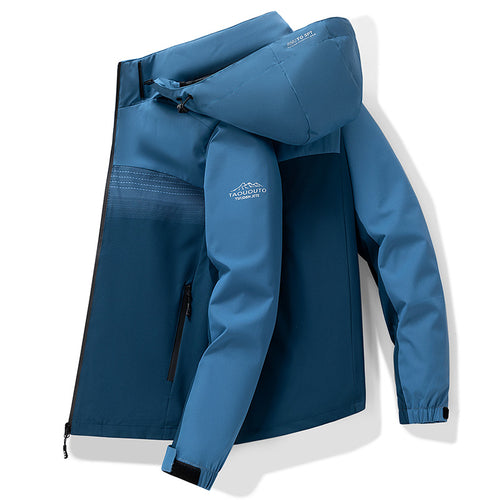 Herren Multifunktionale Outdoorjacke mit abnehmbarer Kapuze Drune