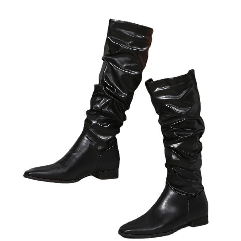 Damen Elegante knöchelhohe Stiefel im lässigen Slouch-Design Drune