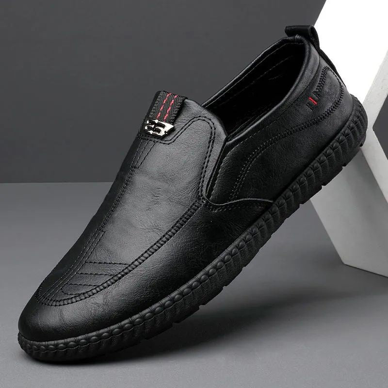 Herren Bequeme Slip-On Lederschuhe Drune 1788175441