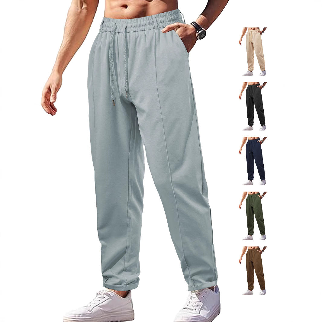 Damen Leichte Relaxhose mit elastischem Bund, geradem Schnitt & aufgesetzter Gesäßtasche Drune