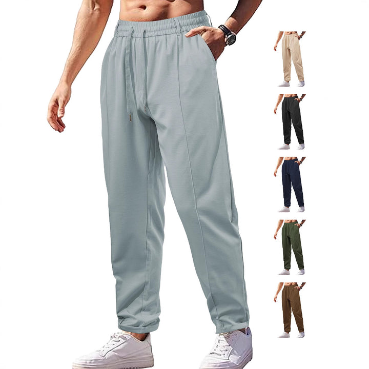 Damen Leichte Relaxhose mit elastischem Bund, geradem Schnitt & aufgesetzter Gesäßtasche Drune