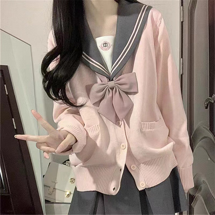 Damen lässige Strickjacke mit V-Ausschnitt und praktischen Taschen Drune