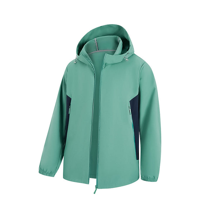 Herren Wasserdichte ultraleichte Kapuzen‑Shelljacke mit Belüftungszonen und versiegelten Nähten Drune