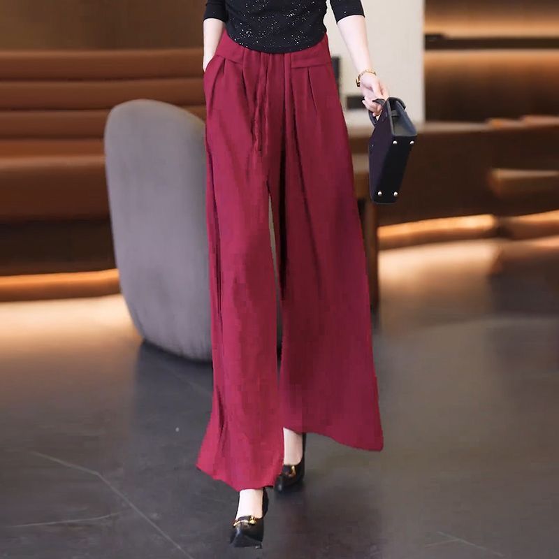 Damen Elegante und fließende Weitbein-Hose Drune