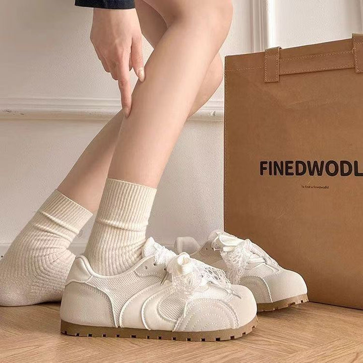 Damen Sneaker mit eleganten Spitzenakzenten und komfortabler Dämpfung Drune