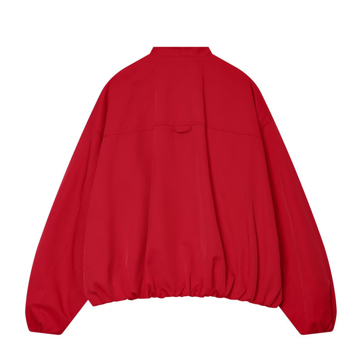 Damen Cropped Kimono-Jacke mit überschnittenen Ärmeln und elastischem Bund Drune