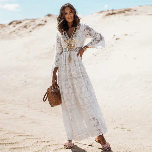 Drune | Boho Kleid mit Langen Ärmeln
