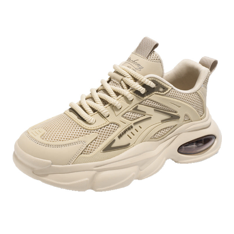 Damen Sportliche Sneakers mit atmungsaktivem Mesh-Obermaterial und dämpfender Sohle Drune