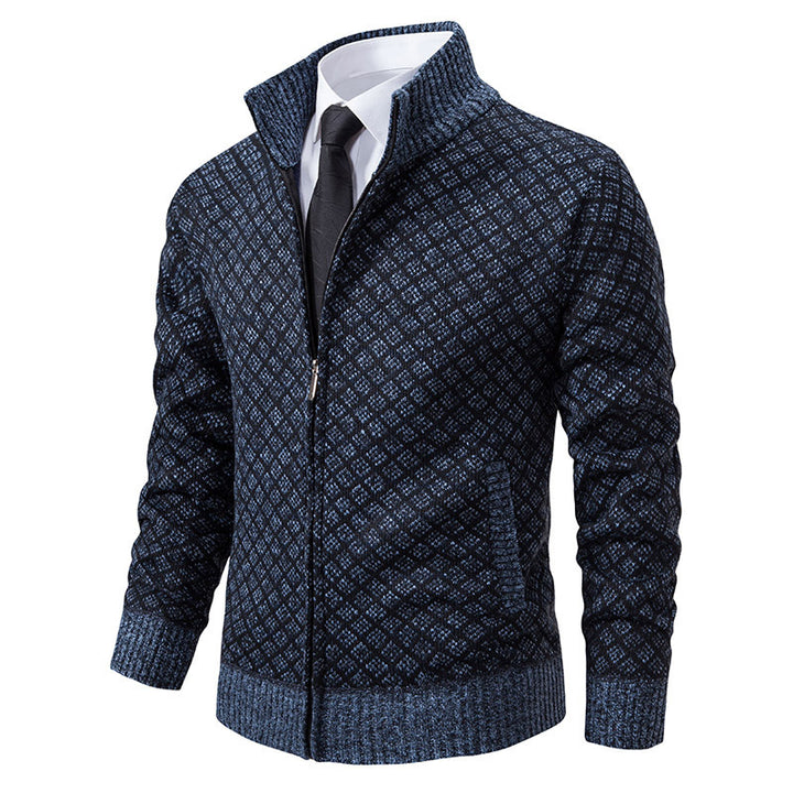 Herren modischer Strickblazer mit strukturiertem Muster Drune