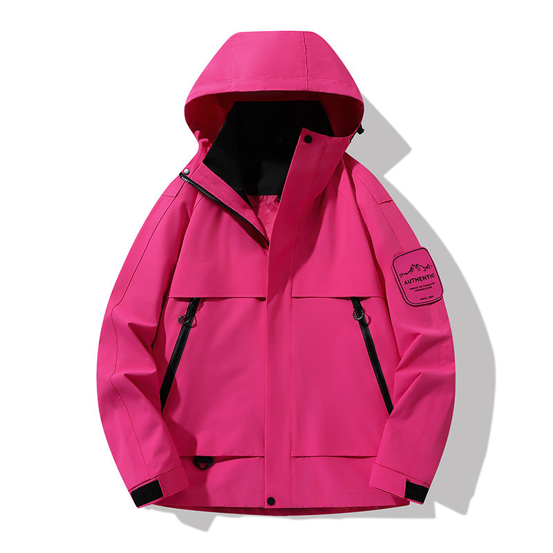 Herren multifunktionale Wasserfeste Softshell-Regenjacke mit abnehmbarer Fleece-Innenjacke Drune