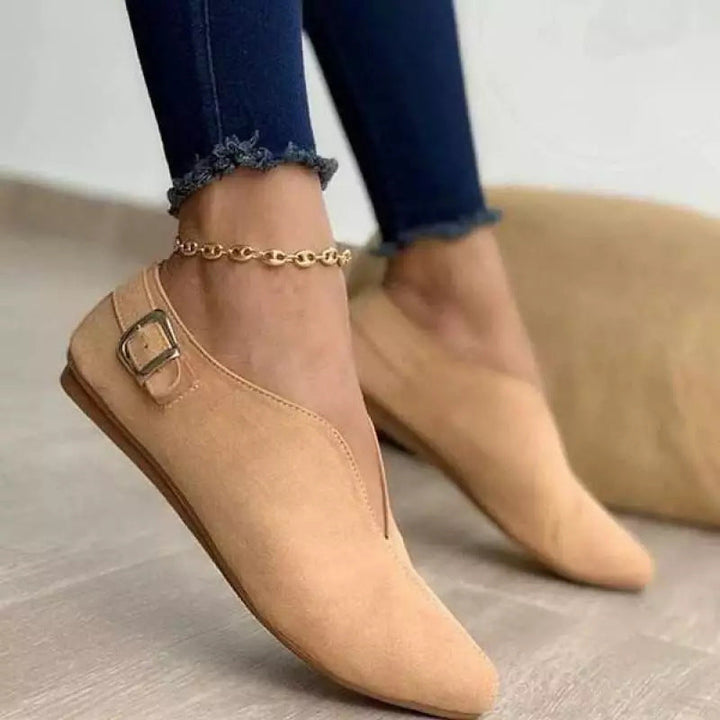 Damen Mokassin-Schuhe mit dekorativen Schnallen und bequemer Passform Drune