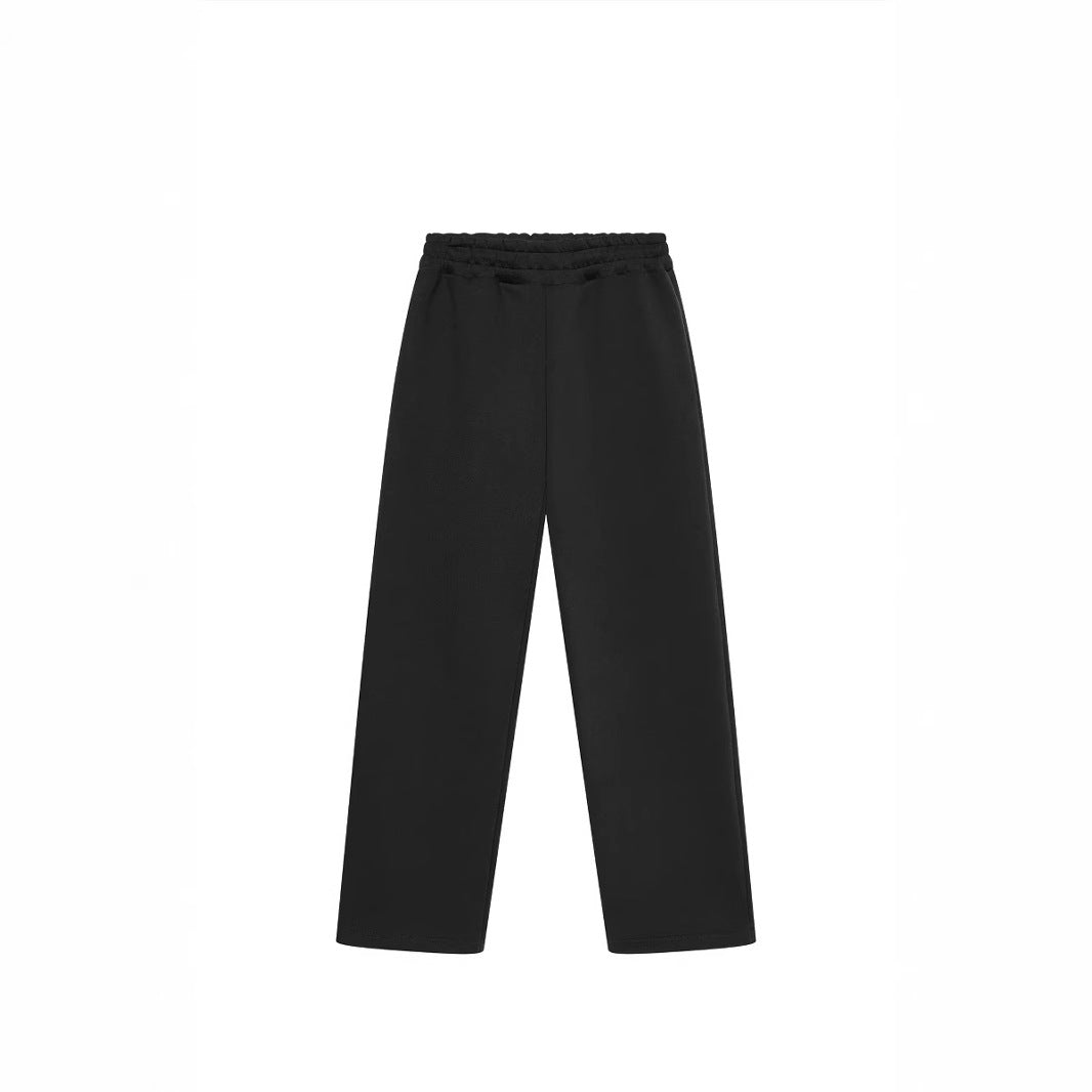 Unisex minimalistischer Kapuzenpullover ohne Kängurutasche mit überschnittener Schulter und geripptem Saum Drune