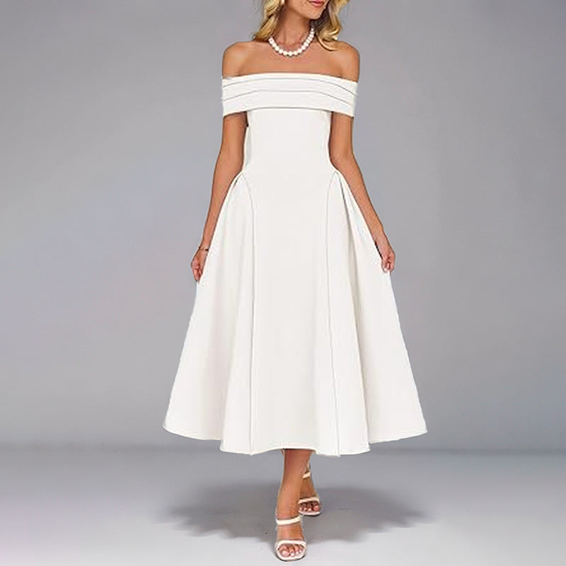 Damen Kleopard Abendkleid Drune