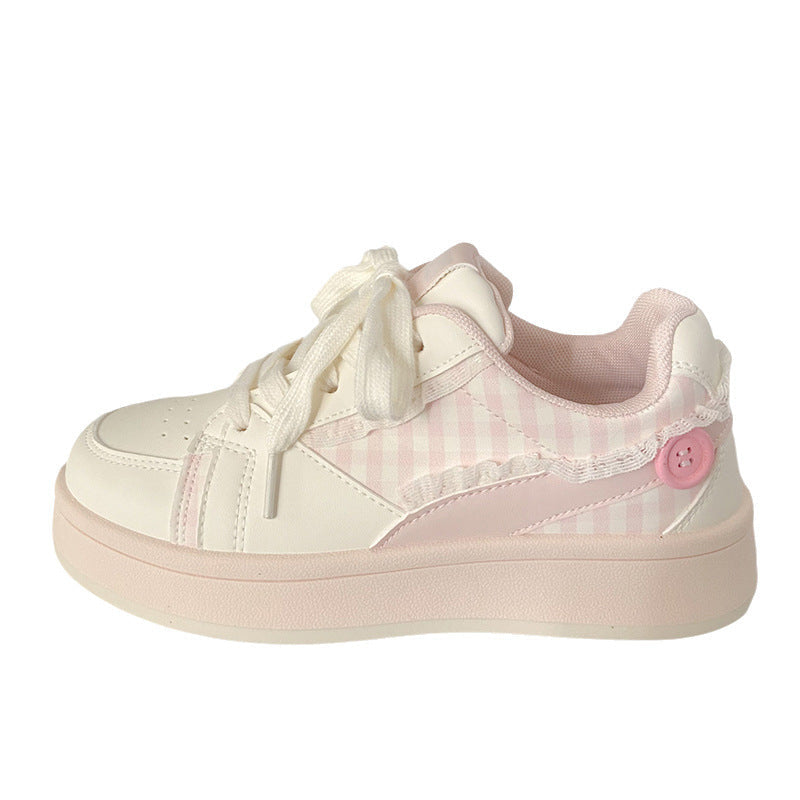 Damen Sneakers mit kariertem Design und komfortabler Dämpfung Drune