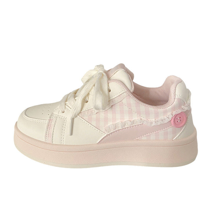 Damen Sneakers mit kariertem Design und komfortabler Dämpfung Drune