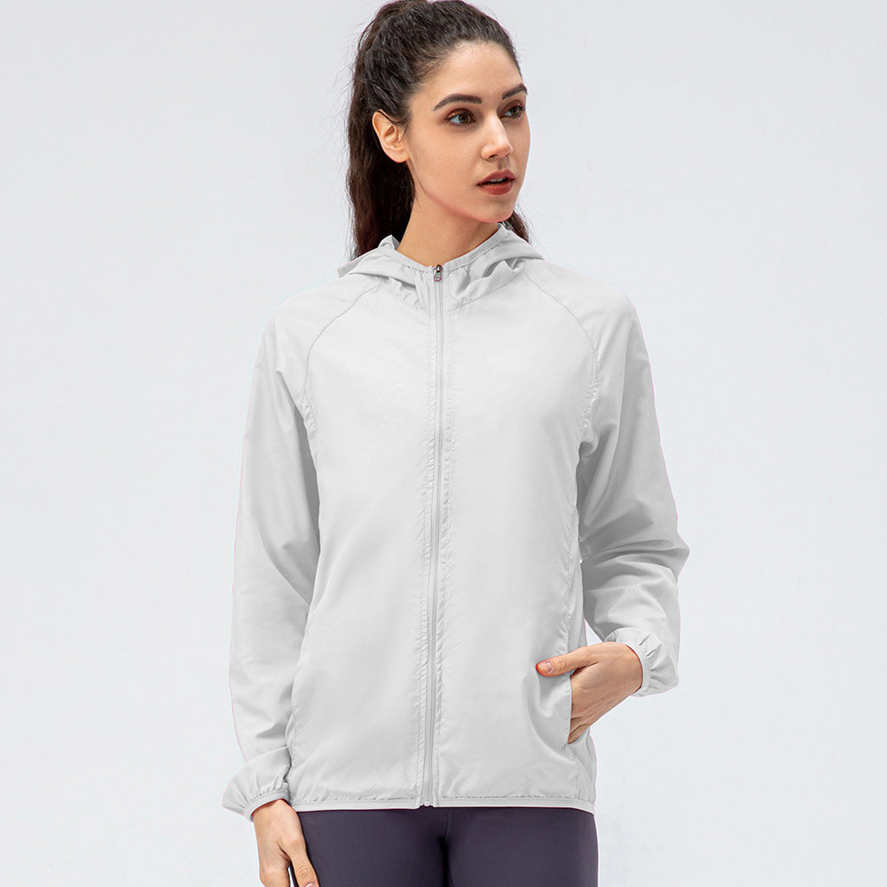 Damen Leichte Sportjacke mit Kapuze und atmungsaktiven Eigenschaften Drune