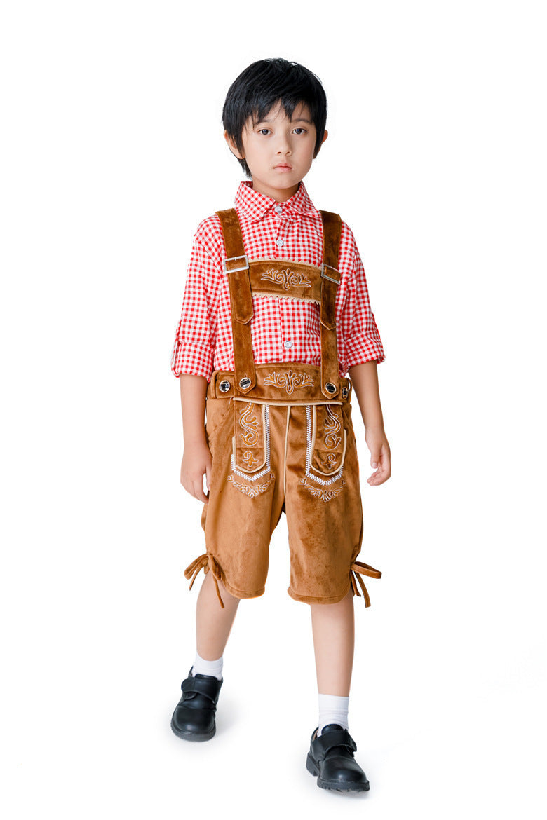 Jungen Trachten-Shorts mit eleganten Stickereien Drune