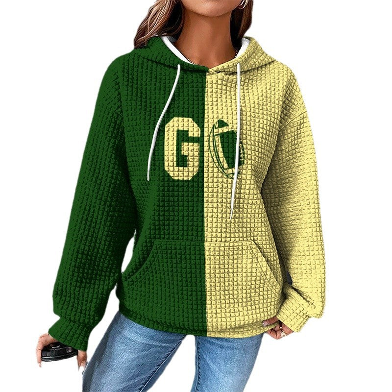 Damen Gemütlicher Kapuzenpullover mit Herzmotiv Drune