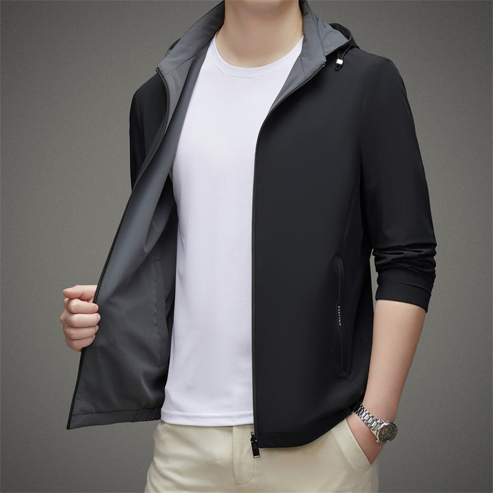 Herren leichte Allround-Jacke mit praktischem Kapuzendesign und atmungsaktiven Eigenschaften Drune