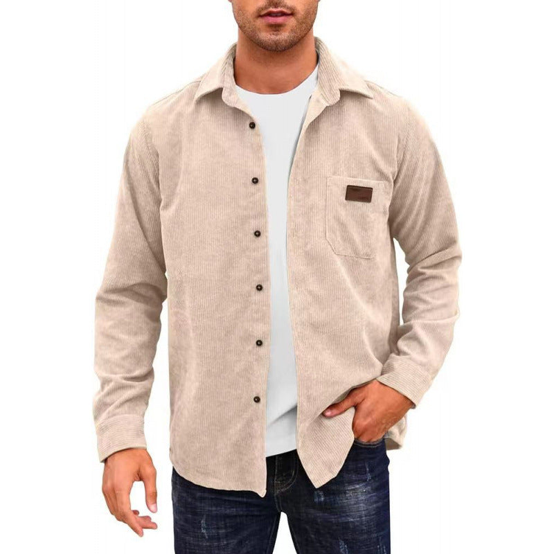 Herren Corduroy Hemdjacke Drune