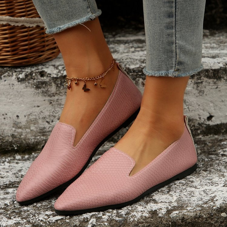 Damen  flexible Keil-Slipper mit Schlangenprägung, gepolstertem Komfortfußbett und rutschfester Gummisohle Drune