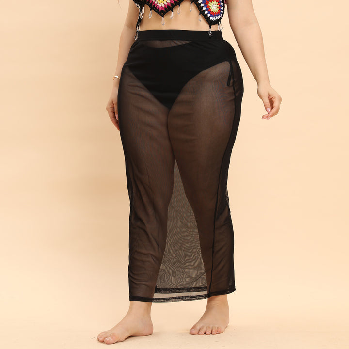 Damen transparente Strandlänge Sarong Drune