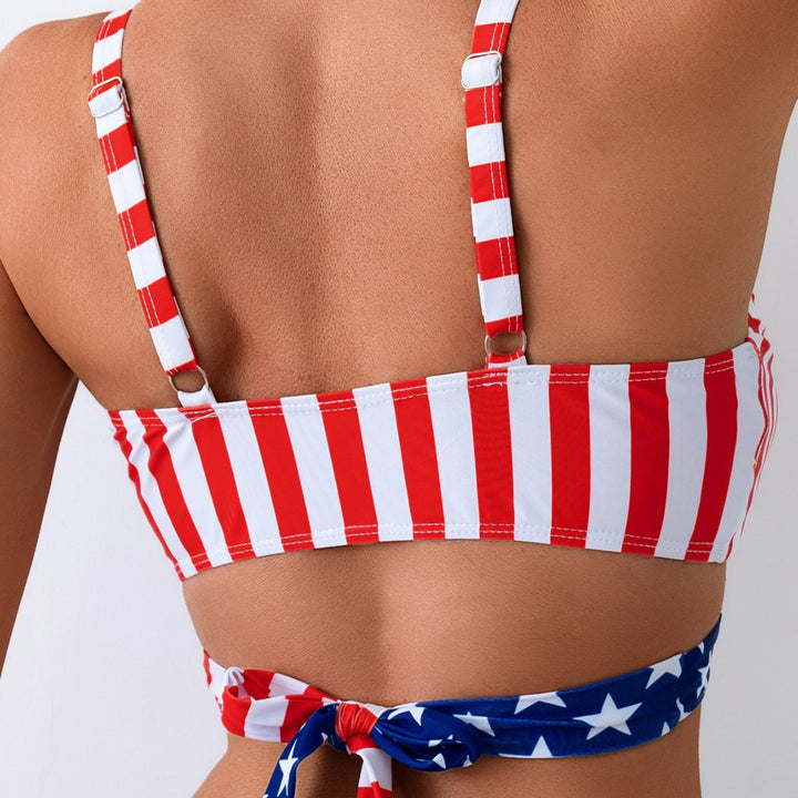 Damen Hochmodischer Wickelbikini Drune