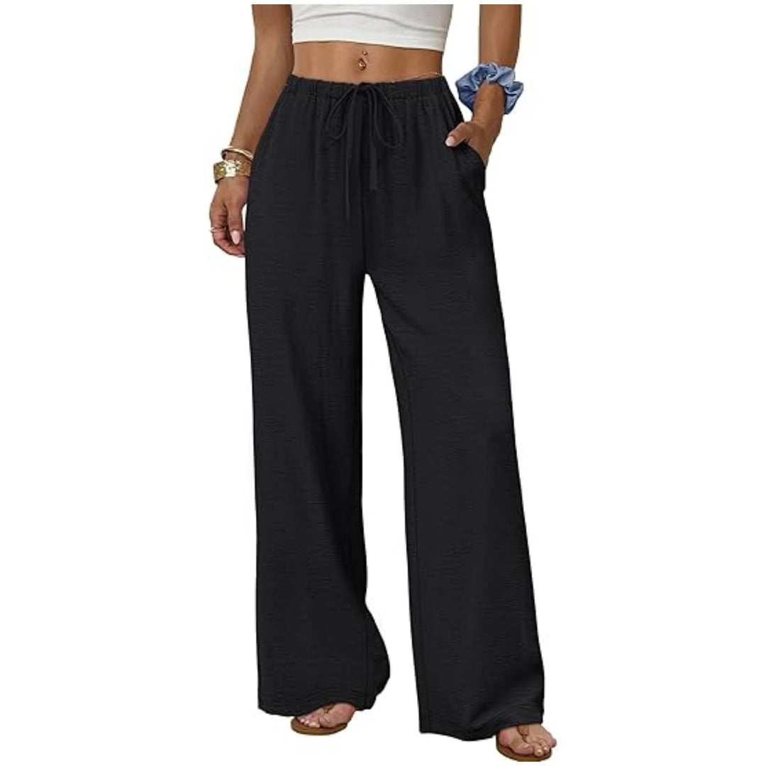 Damen Weite Loungewear-Hose mit Tunnelzug Drune