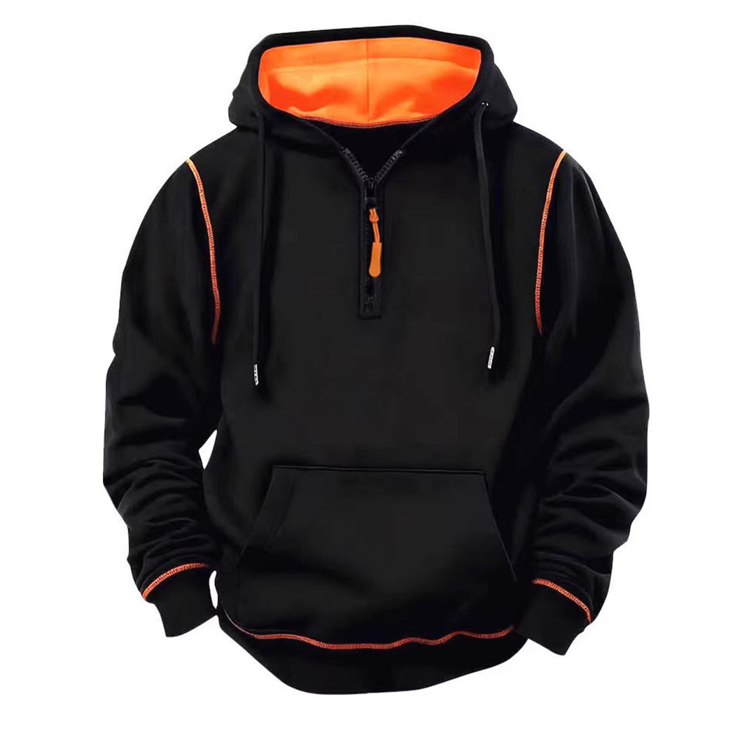 Herren Sportliche Kapuzenjacke mit Reißverschluss Drune