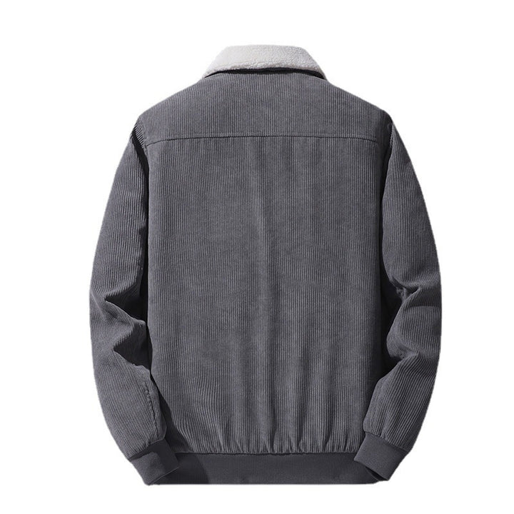 Herren Cord-Blouson mit Sherpa-Kragen, wattierter Innenlage und Reißverschluss Drune