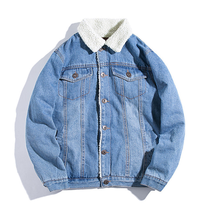 Herren Denimjacke mit Teddyfutter Drune