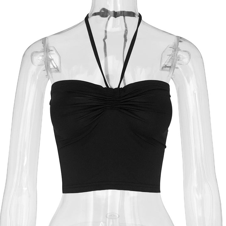 Damen trägerloser Top mit gerafftem Detail Drune