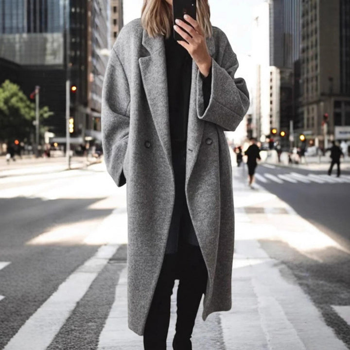 Damen Oversize Wollmantel Drune