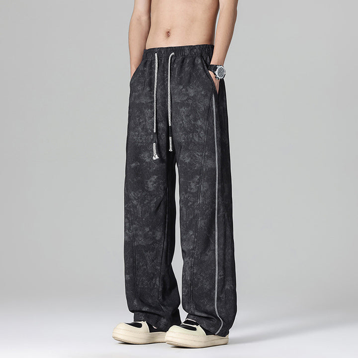 Herren Weitgeschnittene Sporthose mit elastischem Bund und seitlichen Taschen