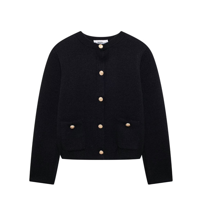Damen Strickjacke mit eleganten Knopfdetails und praktischen Taschen Drune