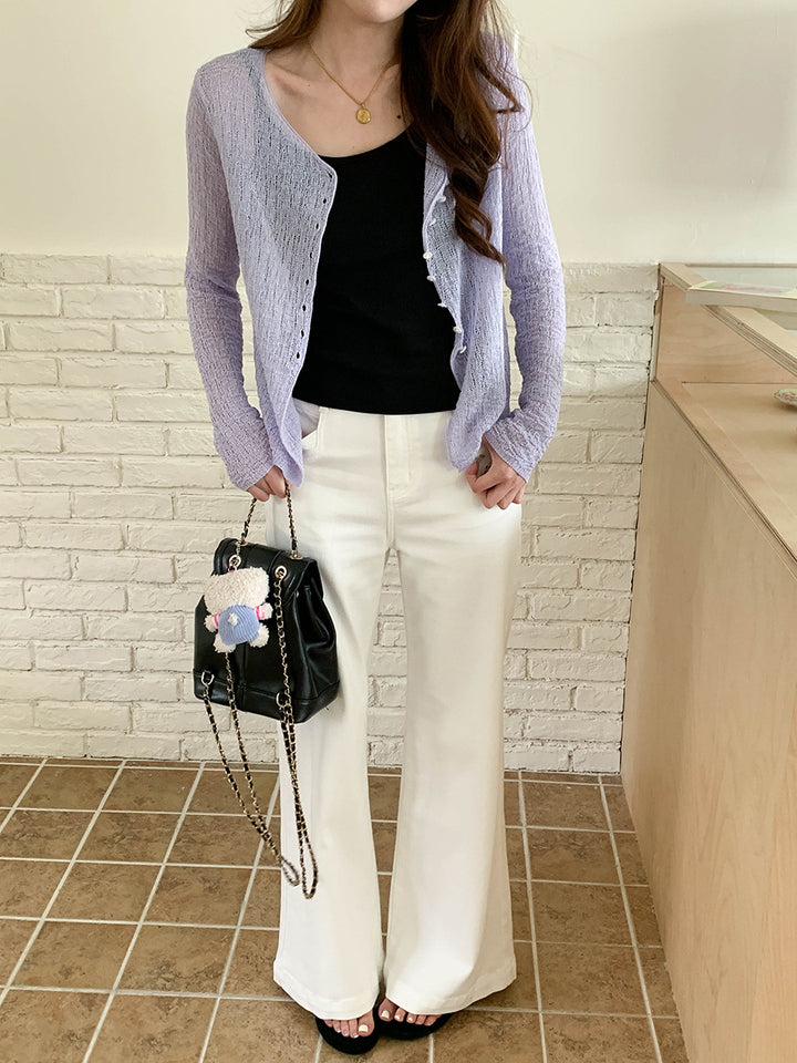 Damen leichte Strickjacke Drune