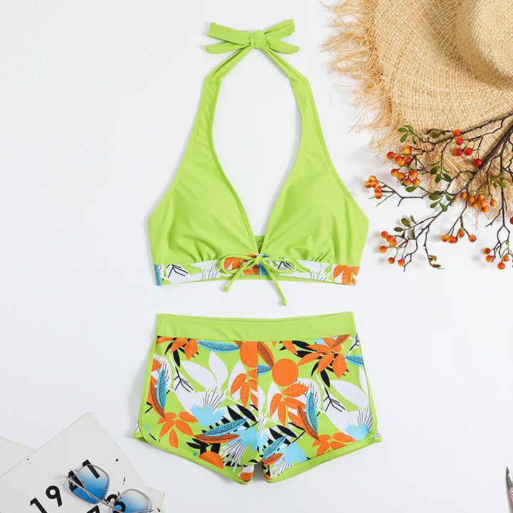 Damen Sportliches Bikiniset mit floralem Design Drune