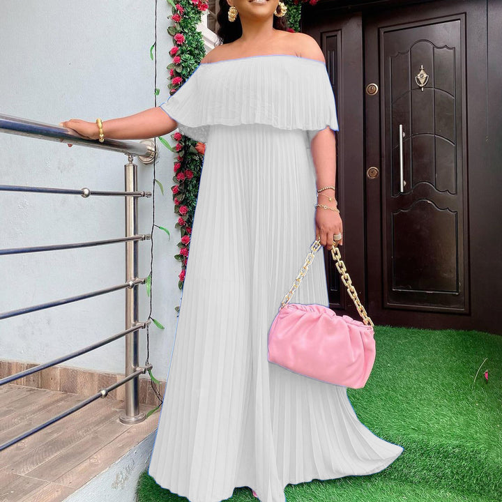 Damen Maxikleid im trendigen Off-Shoulder-Stil Drune