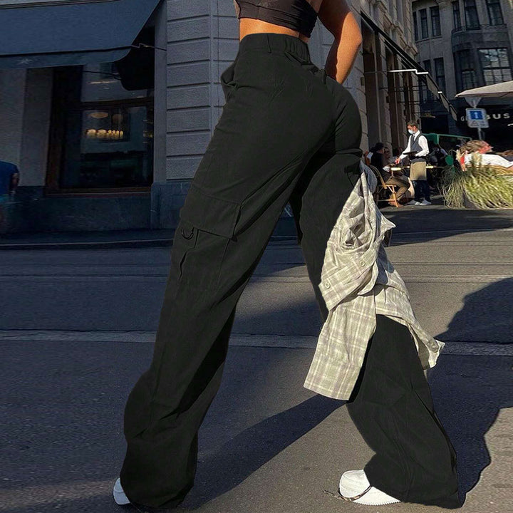 Damen Cargo-Hose mit weitem Schnitt und funktionalen Taschen Drune