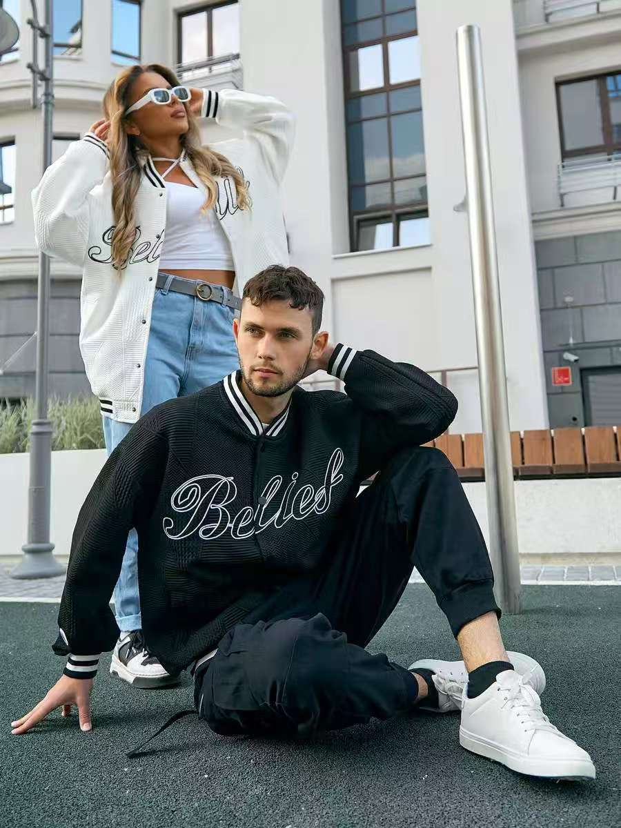 Herren Sportliche Bomberjacke mit strukturiertem Design Drune