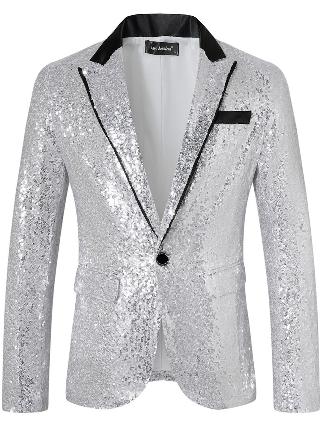 Herren Glamouröser Paillettenblazer Drune